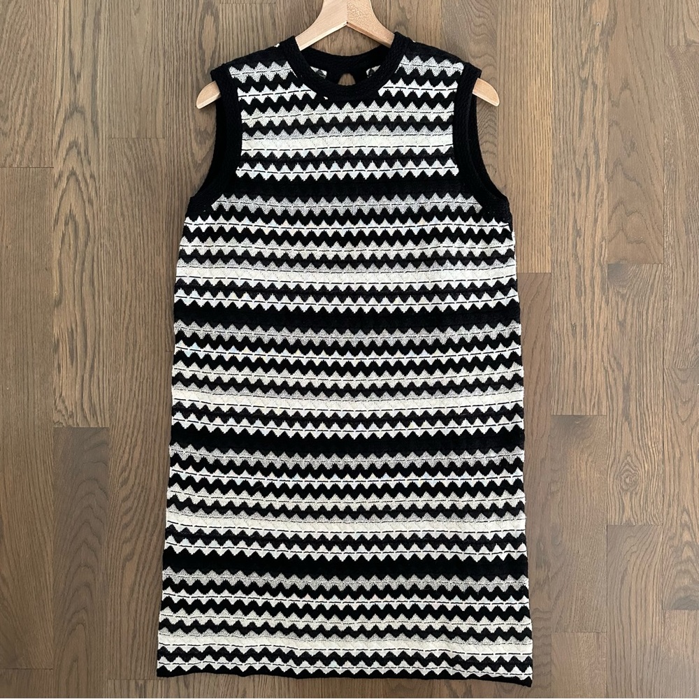 Missoni Monochrome Zigzag Midi Dress